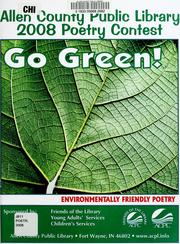 Cover of: 2008 poetry contest: go green!