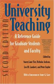 Cover of: University teaching | 