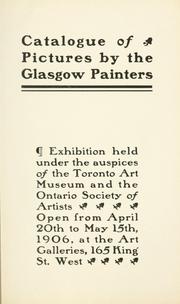 Cover of: Catalogue of pictures by the Glasgow painters | 