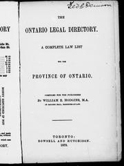 The Ontario legal directory