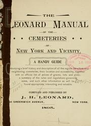 Cover of: Leonard manual of the cemeteries of New York and vicinity.