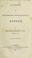 Cover of: Letters on parliamentary and ecclesiastical reform