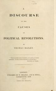 Cover of: A discourse on the causes of political revolutions