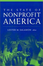 Cover of: State of Nonprofit America by Lester M. Salamon