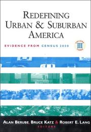 Cover of: Redefining Urban And Suburban America: Evidence From Census 2000 (Redefining Urban and Suburban America)
