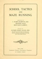 Cover of: School tactics and maze running