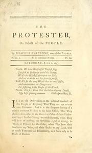 Cover of:  protester : on behalf of the people