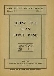Cover of: How to play first base