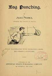 Cover of: Bag punching. by Jules Franks, Jules Franks