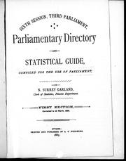 Cover of: Parliamentary directory and statistical guide; sixth session, third parliament