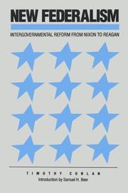 Cover of: New federalism by Timothy J. Conlan