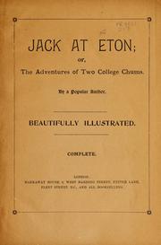 Jack at Eton; or, The adventures of two college chums