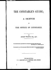 Cover of: The constable's guide: a sketch of the office of constable