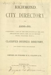 Cover of: Richmond, Indiana, city directory. by 