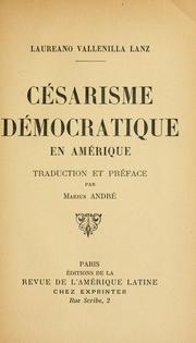 Cover of: Césarisme démocratique en Amérique