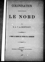 Cover of: Colonisation: le nord