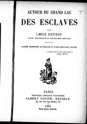 Cover of: Autour du Grand Lac des Esclaves