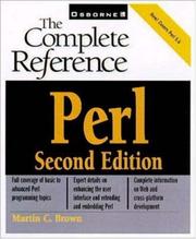 Perl by Martin C. Brown