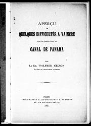 Cover of: Aperçu de quelques difficultés à vaincre dans la construction du canal de Panama