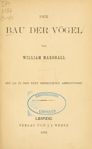 Cover of: Bau der Vögel