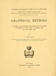 Cover of: Graphical methods by Carl David Tolmé Runge