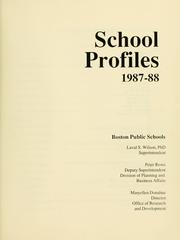 Cover of: School profiles. by Boston Public Schools., Boston Public Schools.