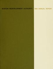 Cover of: Annual report. by Boston Redevelopment Authority