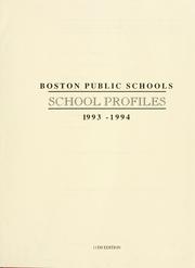 Cover of: School profiles. by Boston Public Schools., Boston Public Schools.