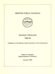 Cover of: School profiles. by Boston Public Schools.