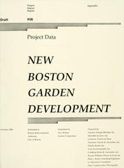 Cover of: New Boston garden development, project data, draft project impact report. Appendix.