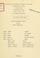 Cover of: Specifications for contract for historic restoration work, Edward Everett Hale House, 12 morley street, kittredge square project, project no. Mass. R-16, city of Boston, Massachusetts.