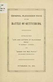 Cover of: General Alexander Hays at the battle of Gettysburg.