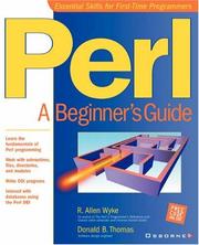 Cover of: Perl: a beginner's guide