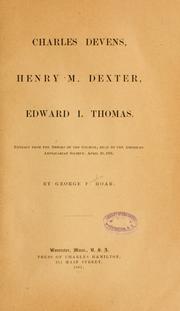 Cover of: Charles Devens