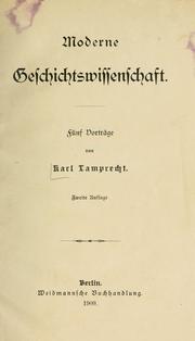 Cover of: Moderne Geschichtswissenschaft.