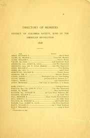 Cover of: Directory of members...