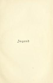 Cover of: Jugend: ein Liebesdrama in drei Aufzügen.