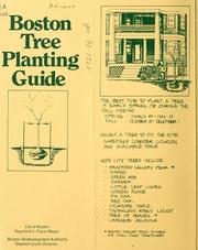 Cover of: Boston tree plant guide.