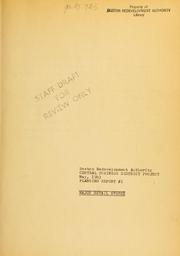 Central business district project: planning report no. 1: major retail stores. (staff draft for review only) by Boston Redevelopment Authority