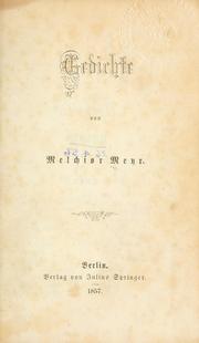 Cover of: Gedichte.