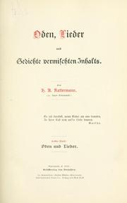 Cover of: Gesammelte ausgewählte Werke.