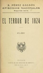 El terror de 1824 by Benito Pérez Galdós