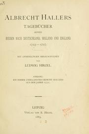 Cover of: Tagebücher seiner Reisen nach Deutschland, Holland und England, 1723-1727