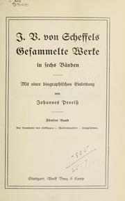 Cover of: Gesammelte Werke by Joseph Viktor von Scheffel