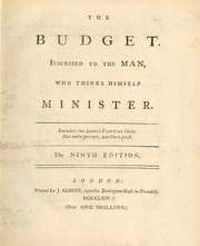 Cover of: The budget by David Hartley