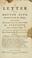 Cover of: A letter to Doctor King, occasion'd by his late Apology; and, in particular, by such parts of it as are meant to defame Mr. Kennicott, Fellow of Exeter College