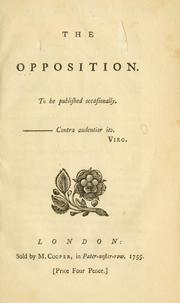 The Opposition; to be published occasionally