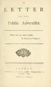 A letter to the Public advertiser by Candor.