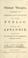 Cover of: National thoughts recommended to the serious attention of the public. With an appendix, shewing the damges arising from a bounty on corn