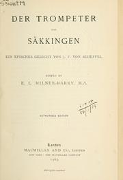 Cover of: Der Trompeter von Säkkingen by Joseph Viktor von Scheffel